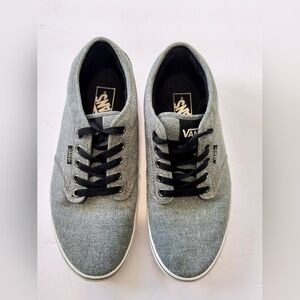 Vans Off The Wall TBAR Black Gray White Casual Skate Sneakers Men's Size 9